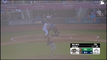 Mike Boeve homers (5) on a line drive to left field.