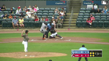 Yamal Encarnacion singles on a line drive to left fielder Blake Rambusch. Tyler Whitaker scores. Will Bush to 2nd.