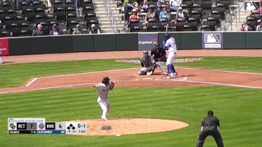 Alex Ramírez out on a sacrifice fly to center fielder Matthew Lugo. Carter Trice scores. Karson Simas to 3rd. Alex Madera to 2nd.