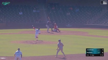 Boston Smith singles on a ground ball to right fielder Yasser Mercedes. Ike Irish scores.