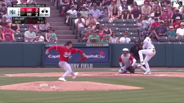 Alika Williams homers (1) on a fly ball to center field. Nick Cimillo scores. Tyler Callihan scores.