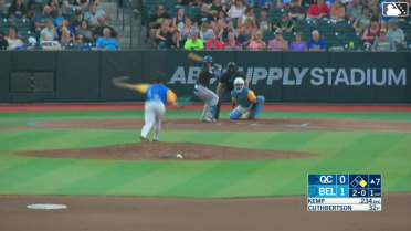 Tyriq Kemp singles on a ground ball to third baseman Emilio Barreras, deflected by pitcher Hayden Cuthbertson. Jose Cerice to 2nd.