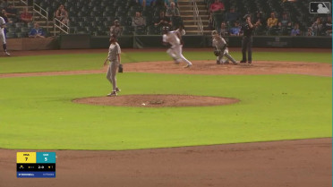 Yasser Mercedes triples (1) on a line drive to right fielder Kade Snell. Andy Perez scores.