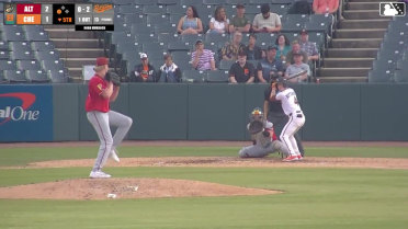 Brandon Butterworth homers (4) on a fly ball to center field. Tavian Josenberger scores.