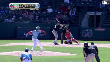 Ryan Noda walks. Johnathan Rodríguez scores. Creed Willems to 3rd. Bryan Ramos to 2nd.