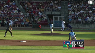 Jose Salas strikes out swinging and Danny De Andrade caught stealing 2nd, catcher Justin Stransky to shortstop Angel Cepeda to catcher Justin Stransky.