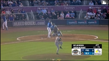 Karson Milbrandt In play, run(s) to Kay-Lan Nicasia