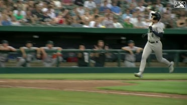 Noah Miller cranks a two-run home run to right field