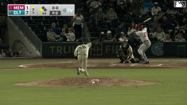 Joshua Báez homers (1) on a fly ball to center field. Brody Moore scores.