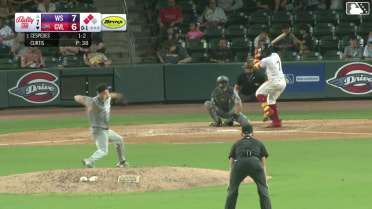 Yoeilin Cespedes singles on a line drive to left fielder Alex Ungar. Justin Gonzales scores. Enddy Azocar scores.