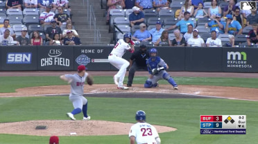Matt Wallner homers (12) on a fly ball to right center field. Walker Jenkins scores.