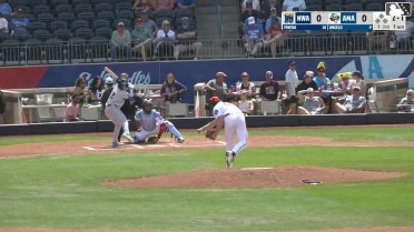 Jack Pineda homers (2) on a fly ball to left field.