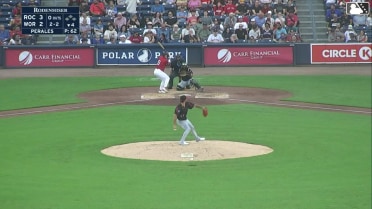 Tyler McDonough strikes out swinging.