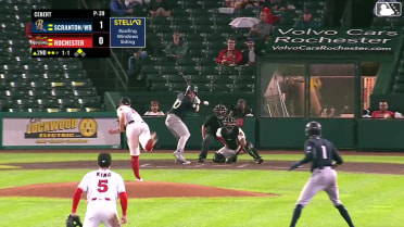Jarred Kelenic singles on a ground ball to center fielder Sam Petersen. Duke Ellis scores.