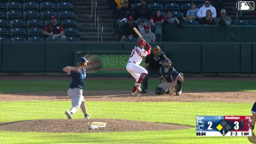 Noah Mendlinger out on a sacrifice fly to right fielder Mason Lytle. Jeremy Rivas scores.