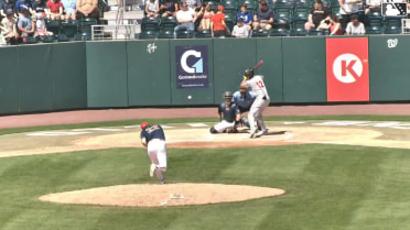 Javier Rivas homers (10) on a fly ball to left center field.
