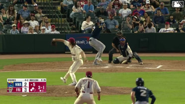 Brett Squires out on a sacrifice fly to right fielder Marcus Lee Sang. Carson Roccaforte scores. Jack Pineda to 3rd.