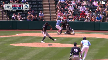 Dayan Frias grounds into a double play, first baseman Tyler Hardman to shortstop Oswaldo Cabrera to first baseman Tyler Hardman. Joe Lampe out at 2nd. Dayan Frias out at 1st.