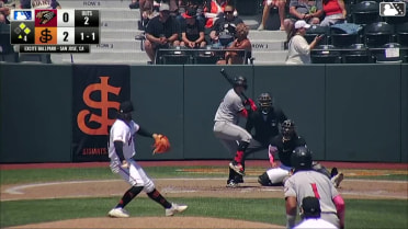 Cody Delvecchio In play, run(s) to Jack O'Dowd
