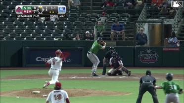 Peter Strzelecki In play, run(s) to Ryan Noda