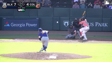 Kevin Kilpatrick Jr. homers (6) on a fly ball to right field.