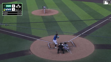 Luis Suisbel homers (17) on a fly ball to center field.