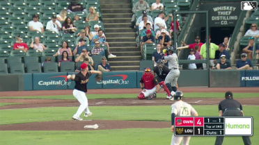 Lizandro Espinoza homers (2) on a fly ball to left field. Kyle Farmer scores. Brett Wisely scores.