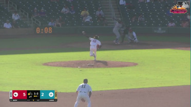 Zyhir Hope singles on a line drive to left fielder Teo Banks. John Peck scores.