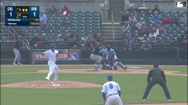 Angel Genao lines into an unassisted double play, first baseman BJ Murray. Kody Huff out at 1st.