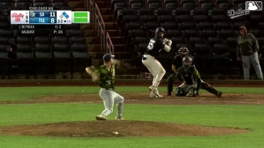 Josue De Paula singles on a ground ball to right fielder Kai Murphy. Nelson Quiroz scores. Sean McLain to 3rd.