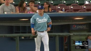 Nate Eaton's catch in foul territory