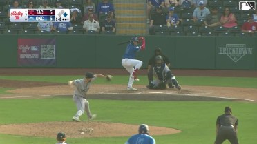 Ryan Ward doubles (7) on a line drive to left fielder Colin Davis. Michael Siani scores.