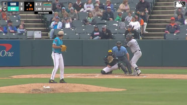 Garrett Martin homers (15) on a line drive to left field. Santiago Gomez scores.