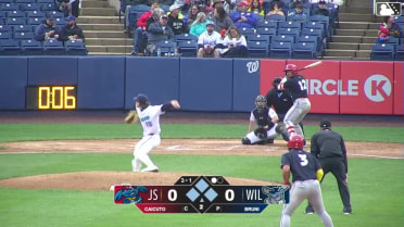 Luis Caicuto walks. Nick Biddison scores. Devin Saltiban to 3rd. Luke Davis to 2nd.