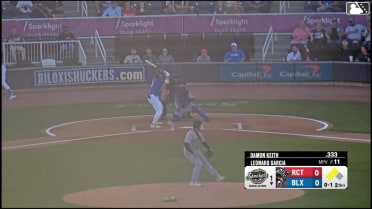 Mike Boeve doubles (3) on a ground ball to right fielder David Calabrese. Jesús Made scores. Blake Burke scores.