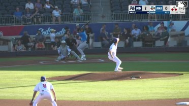 Euribiel Angeles out on a sacrifice fly to left fielder Jack Hurley. Brennan Milone scores.