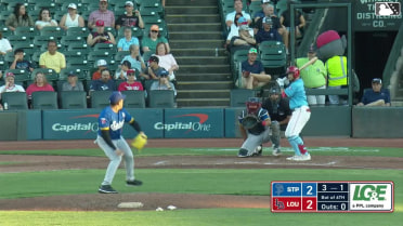 Garrett Hampson grounds out, third baseman Cody Morissette to first baseman Aaron Sabato. Austin Hendrick scores. Will Banfield to 2nd.