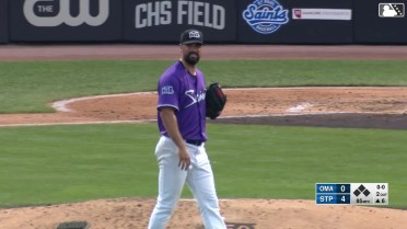 Adam Plutko registers his eighth strikeout 