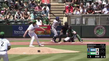 Raynel Delgado homers (3) on a fly ball to right center field.