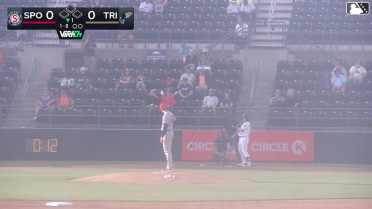 Caleb Bartolero homers (5) on a fly ball to left field.