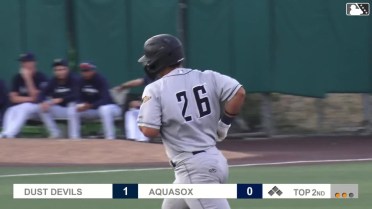 Juan Flores swats his first High-A homer for Tri-City