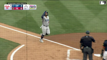 Gabriel Gonzalez skies his third homer for St. Paul