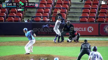 Anthony Donofrio doubles (15) on a sharp line drive to right fielder Tommy Hopfe. Carter Dorighi scores. Cesar Quintas to 3rd.