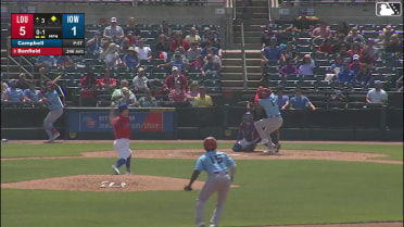 Will Banfield doubles (5) on a sharp line drive to right fielder Dylan Carlson. Ivan Johnson scores.