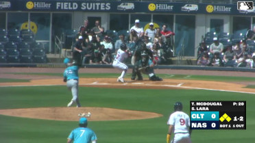 Luis Lara grounds into a double play, second baseman Sam Antonacci to shortstop Jacob Gonzalez to first baseman LaMonte Wade Jr. Jeferson Quero out at 2nd. Luis Lara out at 1st.