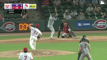 George Wolkow homers (9) on a fly ball to center field. Kyle Lodise scores. Ryan Burrowes scores.