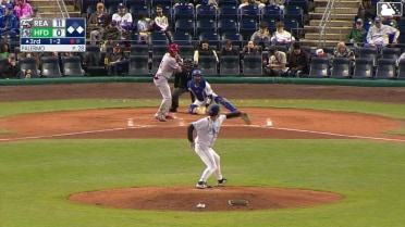 Carson DeMartini singles on a ground ball to right fielder Jose Torres. Dylan Campbell scores. Bryan Rincon to 2nd.