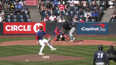 Caleb Bartolero grounds out, second baseman Tucker Toman to first baseman Peyton Williams. Matt Coutney scores. Ryan Nicholson to 3rd. Juan Flores to 2nd.