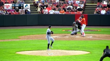 Enddy Azocar doubles (19) on a line drive to left fielder Kenni Gomez. Braylon Whitaker scores. Edwin Amparo scores.