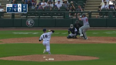Jacob Reimer homers (6) on a fly ball to left field. Chris Suero scores.